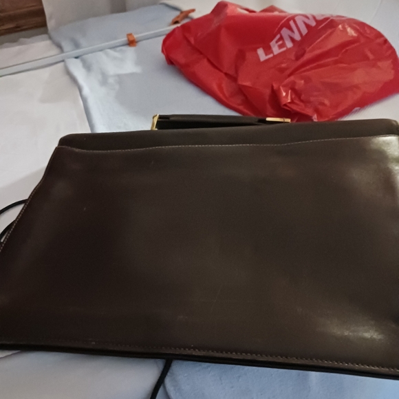 Leather brief case - Picture 3 of 4